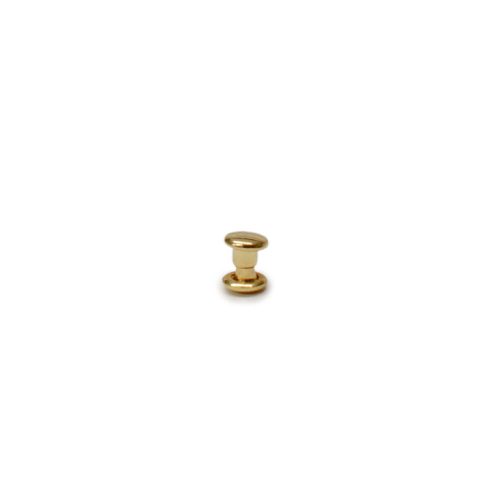 Small Rivet, Double Headed, Gold, 5 mm