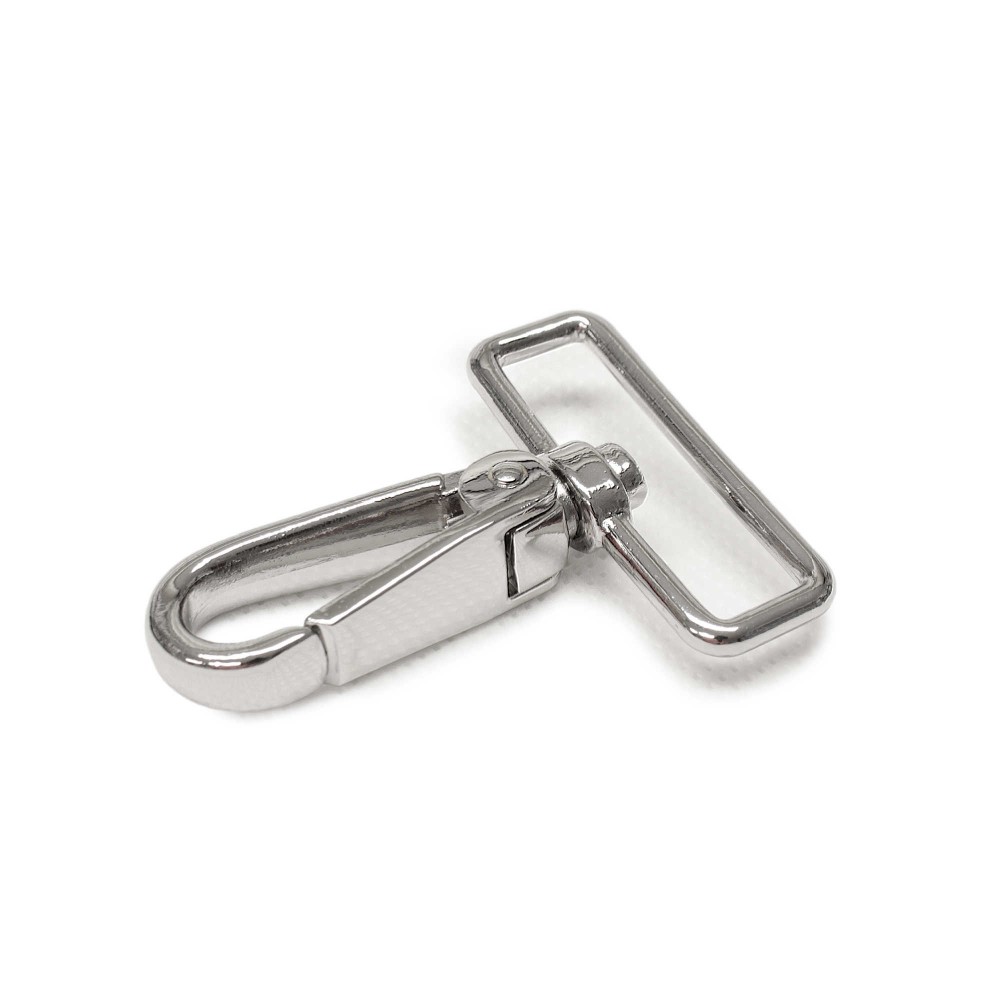 Narrow Carabiner, 40 mm, Nickel - Táskakellék webáruház Buda