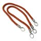 Rusty Brown-Colored Thick Twisted Cotton Bag Strap