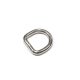 Iron D-ring, 15 mm, Nickel