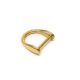 Flat D-ring, Gold, 20 mm