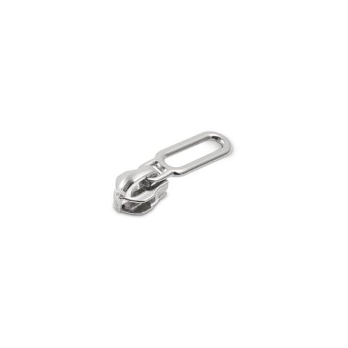 Zipper Slider, Nickel, for 5 mm Plastic Zipper