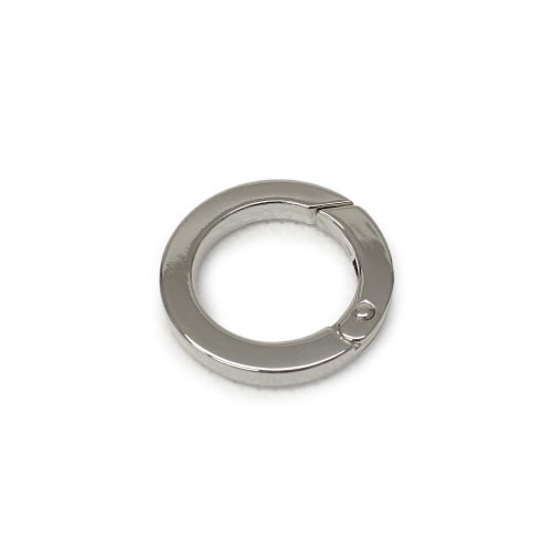 Round Spring Hook Flat, 25 mm, Nickel