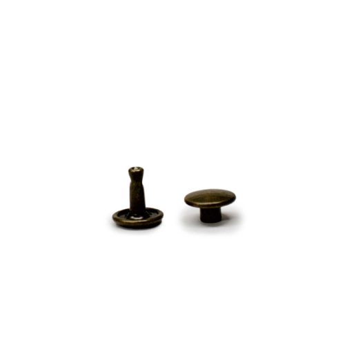 Double Headed Rivet, Brass coloured, 9 mm