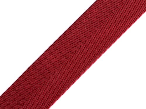 Satin Webbing, burgundy, 25 mm