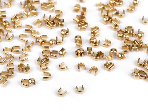 Zipper Top Stop, 3 mm Wide, Gold