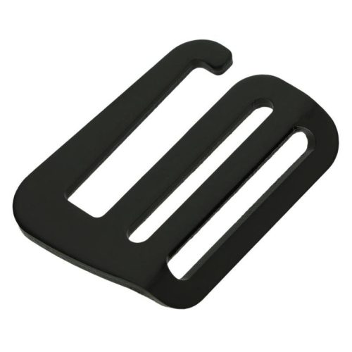 Aluminum G-hook bag buckle, 38 mm, 1,5 inch, black