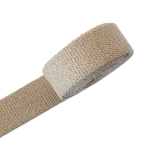 Cotton Strap, beige, 25 mm