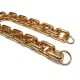 Golden-colored plastic purse chain, 60 cm long.