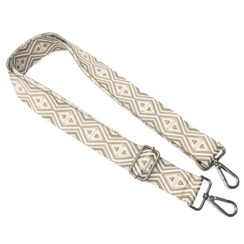 Beige wide Handbag Strap, 40 mm