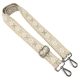 Beige wide Handbag Strap, 40 mm