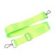 Detachable bag strap, neon green satin, 4 cm - 1,5" wide