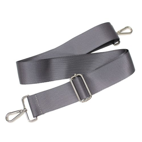 Grey detachable bag strap, 5 cm - 2" wide