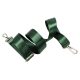 Green satin bag strap 