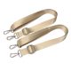 Adjustable lenght backpack strap set, beige, 1" - 25 mm wide