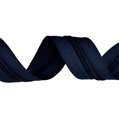 Navy Blue Plastic Spiral Zipper, RT10