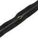 YKK Zipper, Black, Antique, T5