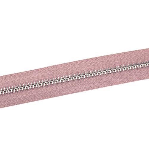 Metal Zipper, T5, Nickel, Pink