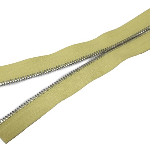 Metal Zipper, T3, Nickel, Yellow