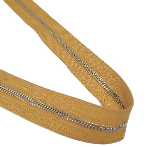 Metal Zipper, T5, Nickel, Yellow