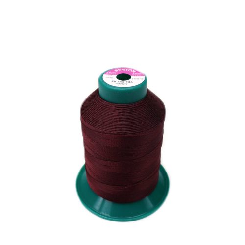 Polyester thread for leather, 20, Burgundy