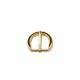 Round Buckle, Gold, 15 mm