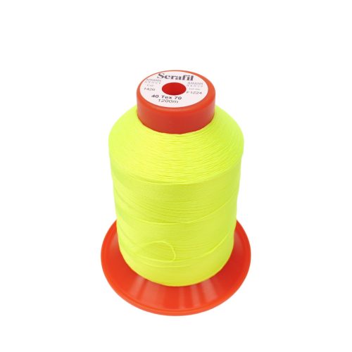 Thread For Leather Sewing, Neon Yellow, 40 Serafil