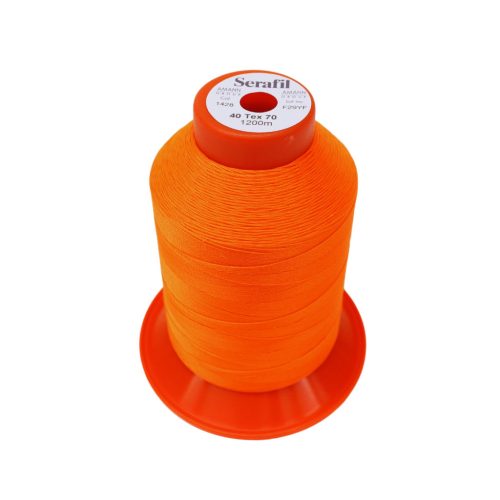 Thread For Leather Sewing, Neon Orange, 40 Serafil