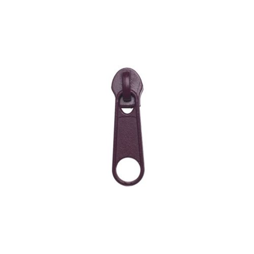 Burgundy zipper slider for RT10 plastic zippers