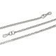 Bag Chain Nickel,  with Carabiners, 120 cm