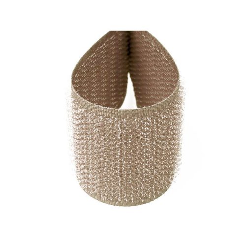 Hook and loop fastener, beige, 2 cm