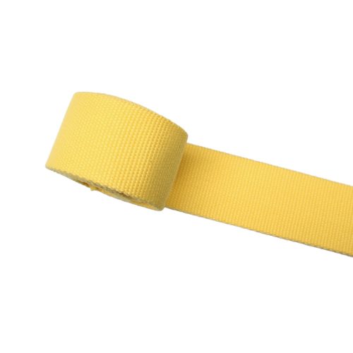 Cotton Webbing, Yellow, 40 mm