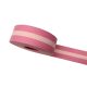 Cotton Webbing, Pink Striped, 40 mm