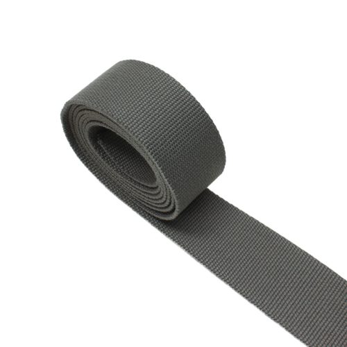 Cotton Webbing, Grey, 40 mm