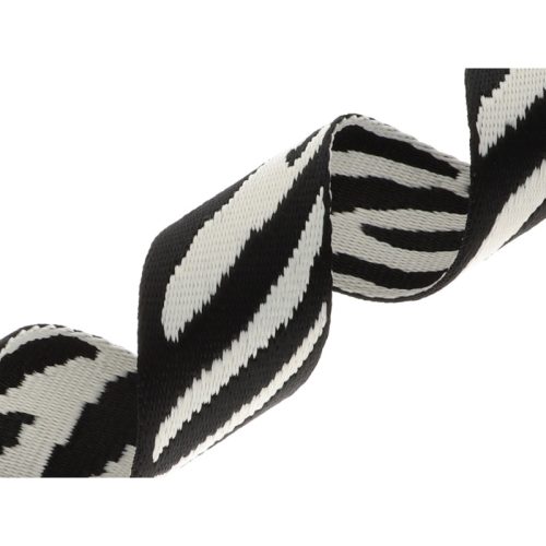 Zebra pattern Webbing Strap, 38 mm